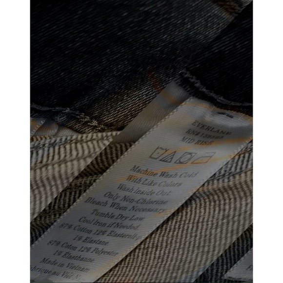 Everlane Mid-Rise Authentic Stretch Skinny Jean Mid-Blue Wash 28 Regular - Picture 5 of 6